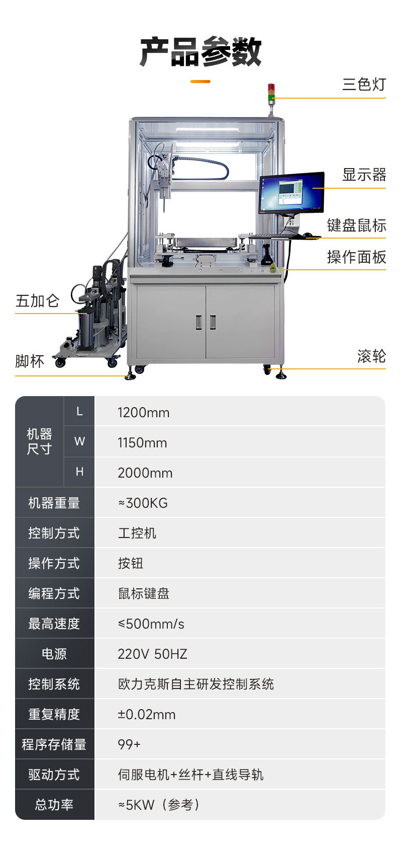 五加侖智能灌膠機4